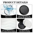 thumbnail image 4 of Retainer Case Round Retainer Container with Magnetic Closure Portable Orthodontic Denture Box Seal Textured Liner Multifunctional Mouth Guard Denture Holder Case for Braces Mouthguards (Black), 4 of 5