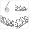 thumbnail image 3 of Miangastore Crystal Rhinestone tiara Crown for Hair Decoration with Alloy Material and Combs Design One Size Fits Most, 3 of 9