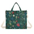 thumbnail image 7 of FORMRS Womens Corduroy Tote Bag Crossbody Shoulder Purse Handbag with Detachable Strap, Green Christmas Forest, 7 of 7