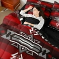 thumbnail image 4 of Feelyou Black Red Aztec Twin Bedding Sets 7pcs, Fashion Abstract Bedding Comforter Set, 4 of 8