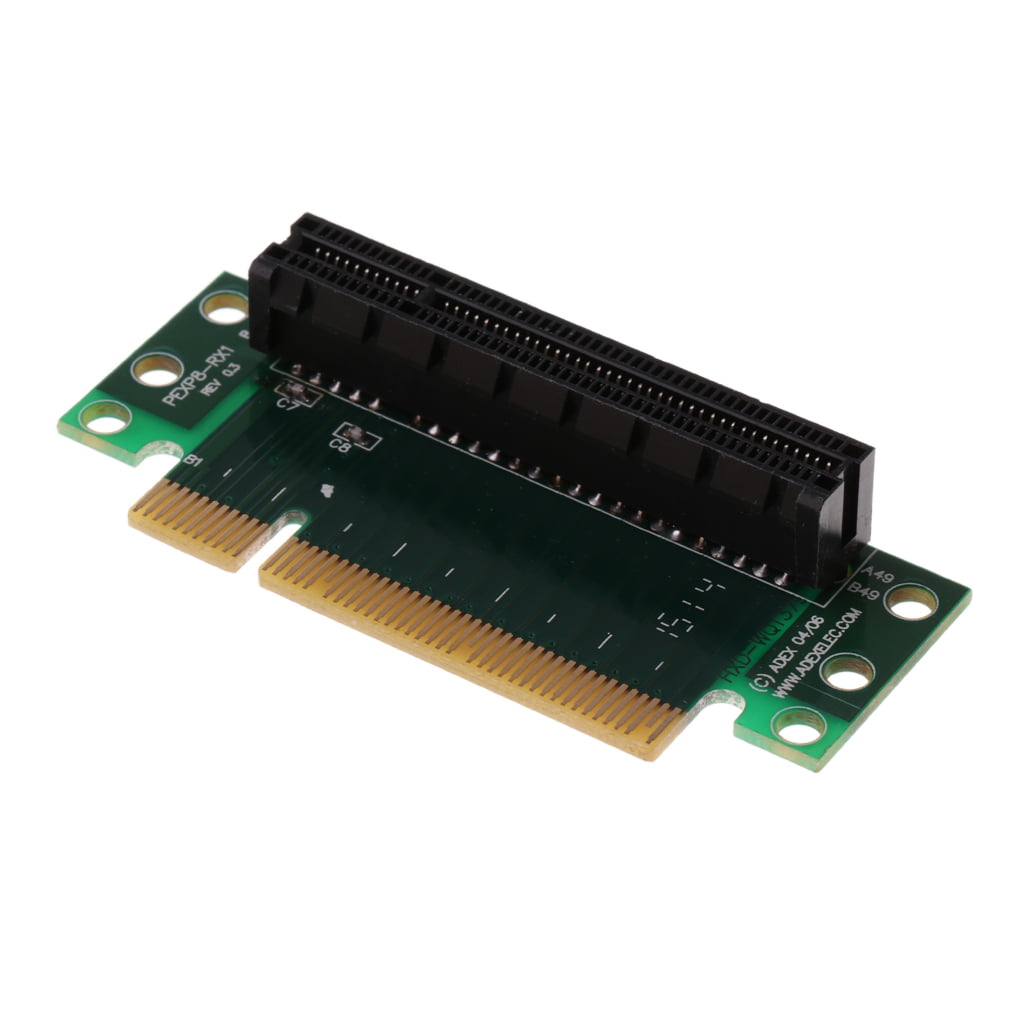 PCI-E X8 PCIE 4X 90 Degree Adapter Riser Card For 1U/2U Server Chassis 