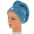 thumbnail image 1 of Juego de toallas para secar el cabello, turbante de microfibra con rápida absorción y cierre giratorio seguro para mujer., 1 of 4