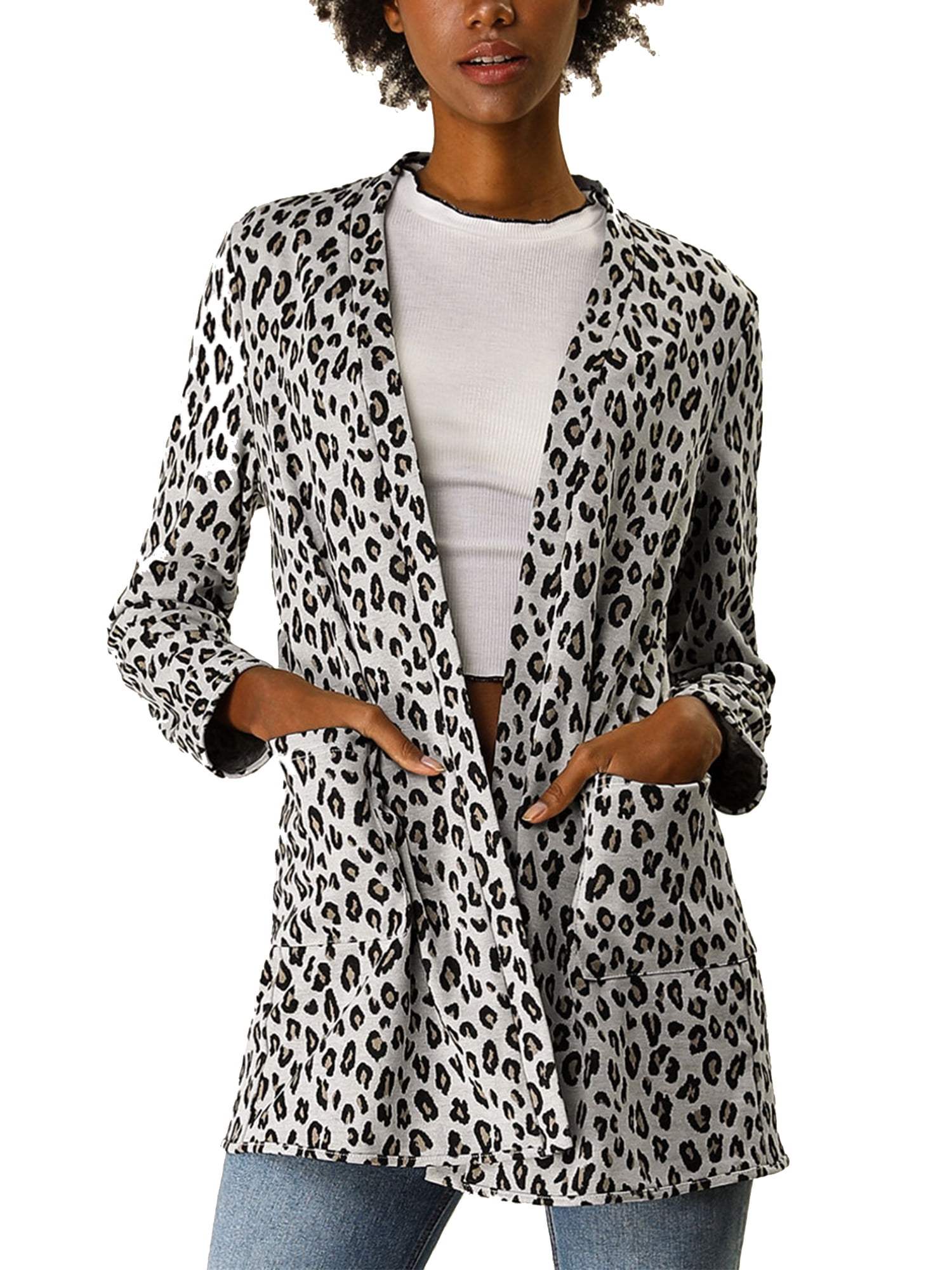 cheetah cardigan walmart