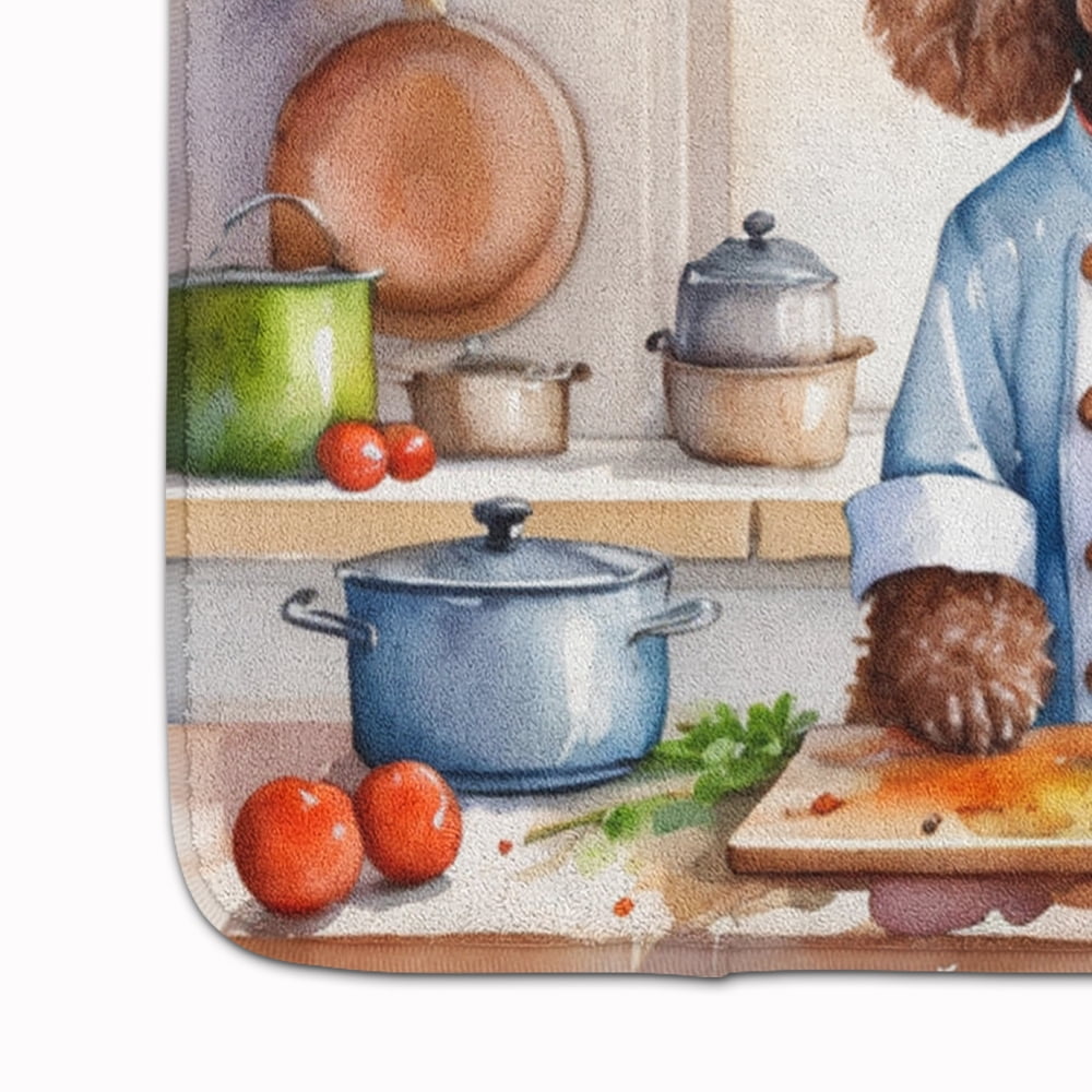 Chocolate Poodle The Chef Memory Foam Kitchen Mat 27 in x 19 in
