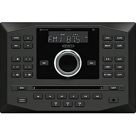 Jensen Jwm62a Am Fm Dvd Cd Usb Aux App Ready Bluetooth Wallmount Stereo W/ App