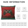 thumbnail image 5 of Qinduosi Throw Pillow Cover Button Play Funny Leisure Computer Cartoon Pillow Case Decorative Men Women Boy Girl Room Cushion Cover for Home Couch Bed White, 5 of 5