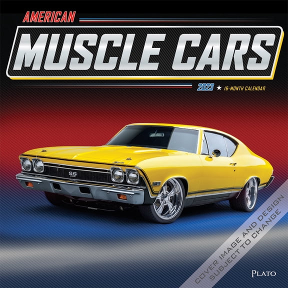 American Muscle Cars FOIL 2023 Wall Calendar 12x12 by Browntrout