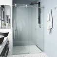 thumbnail image 7 of Vigo VG6021MBCL7276 Elan E-Class 76" High X 72" Wide Sliding Frameless Shower Door - Black, 7 of 7