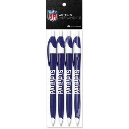 NFL New England Patriots Stratus Pen (4 Pack), One Size, Multicolor