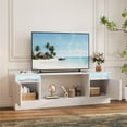 thumbnail image 4 of BeesClover 70" Black TV Stand for Living Room, Modern TV Console Table for TV Up to 75",Wooden Entertainment Center with Storage Cabinet, Fits Into 36'' Electric Fireplace (Not Include Fireplace), 4 of 8