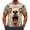 Z6-Light Green, variant on LILIYA Mens Cow Graphic T Shirt Geometric Printed Crew Neck Short Sleeve Casual Streetwear Fashion Tee Lightweight Daily Outfit Top