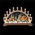 thumbnail image 2 of Kearding Navidad Santa Claus Puente de Iluminado LED Estatuilla Adorno Interior Decoración de Navidad Lámpara artesanal con pilas Kits de decoración para fiestas El alce viene Kearding HA043232-01, 2 of 6
