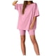 thumbnail image 5 of Conjunto deportivo de manga corta y pantalones cortos para mujer, para yoga y running - S-XXXL, 5 of 6