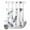 BirdsXF0262, variant on No Hook Shower Curtain with Built-in Rings - Snowy Owl Washable Waterproof Fabric Bathroom Curtains for Hotel,Rentals, Stall 48 X 72 Inch , Winter Polar Owl