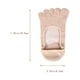 thumbnail image 4 of FELTECHELECTR Calcetines hidratantes de gel para los dedos de los pies (5 pares) para mujer y hombre (albaricoque), 4 of 7