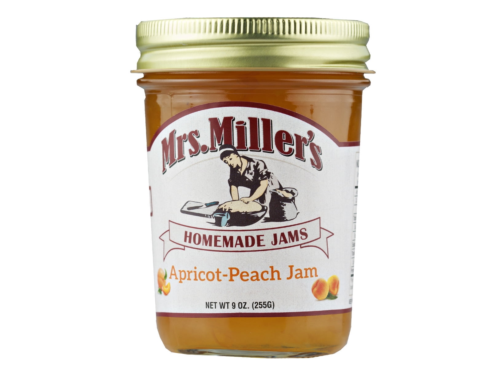 Mrs Miller's Homemade Apricot-Peach Jam 9 oz. Jar (3 Jars) - Walmart.com