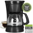 thumbnail image 2 of Hauz - Cafetière 4 Tasses, Design Compact, Filtre Réutilisable, Noir, 2 of 3