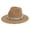 Khaki, variant on Western Cowboy Hat For Men And Women With Rhinestone Gemstone Stylish Heart Flat Brim Party Hat Country Dance Accessory