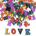 thumbnail image 2 of Coofit 100PCS Wood Letter Assorted Decorative Education DIY Wood Alphabet Teaching Prop, 2 of 10