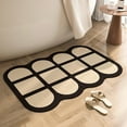thumbnail image 4 of PureCasa Non-Slip Bath Mat for Bathroom Toilet, Household Water Absorbing Floor Mats for Entrance Bedroom, Modern Style Home Decor Rubber Quick Dry Door Mat, 16"x24", 1 Pack, B, Rectangle, 4 of 8