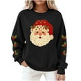 thumbnail image 6 of Uootdi Gift Christmas Sweatshirts for Women Merry Christmas Long Sleeve Shirts Cute Xmas Print Holiday Party Pullover Tops, 6 of 8
