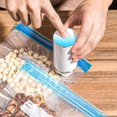 thumbnail image 4 of Electric Handheld Vacuum Sealer Pump Reusable Vacuum Food Storage Zipper Bags Set Bpa Free, 4 of 5