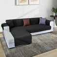 thumbnail image 4 of Waterproof  L Shaped Couch Cover for Sectional Sofa Couch 1 Piece Wear and Scratch Resistant Sofa Couch Black (L Size), 4 of 9