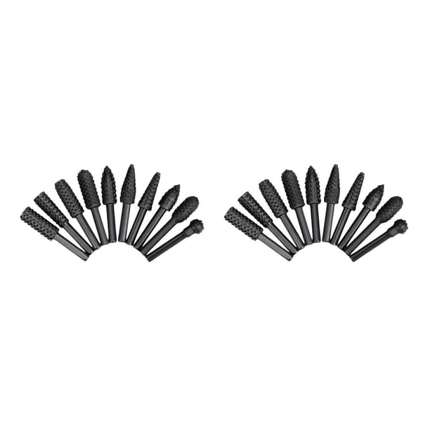 Riwesomey Cabezales de molienda rotativos Fresado de carpintería Limas de desbarbado Acero DIY Pulido Grabado Limado Herramientas reutilizables Type1 NO1 Riwesomey CBP264928