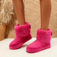 thumbnail image 3 of GJPBGK Women Winter Warm Snow Boots Faux Fur Lined Suede Pull-On Platform Ankle Boots Cozy Outdoor Casual Footwear, 3 of 9