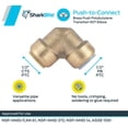 thumbnail image 3 of SharkBite U4256LFA 90 Eblow PB x 3/4 in. CTS Plumbing Equipment, Metal, 3 of 5