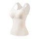thumbnail image 2 of Ropa interior térmica Tops de moda para mujer de invierno sin mangas de cuello redondo cómodas camisetas sin mangas lisas regulares blusa de poliéster para mujer, 2 of 8