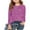 Purple, variant on SNKSDGM Girls Teen T Shirts for Girls 14-16 Birthday Girl Shirt 5 Long Sleeve Girls' Sequin Printed Sweater Children's Round Flash Shirt Monochrome Long Range Spring Summer Shirt 8-9 Years