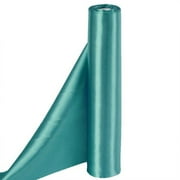 Efavormart 12" x 10 Yards Satin Fabric Party DIY Craft For Wedding Birthday Party Dance Banquet Event Decoration Supplies - Turquoise