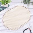 thumbnail image 5 of DIY Unfinished Wood Plate Oval Beige 35x25x0.3cm Hole: 8mm, 5 of 5