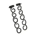 thumbnail image 3 of Vogacara Lote 2PCS Trenza Giro Belleza Cabello Herramienta Rollo Gancho Mo?o Maker Nuevo Cuidado del cabello negro, 3 of 6