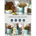 thumbnail image 3 of pupikeji 7.2" Kitchen Utensil Holder, Extra Large Farmhouse Utensil Holders for Countertop, Ceramic Utensil Crock, Anti Slip Cork Bottom, 3 of 7