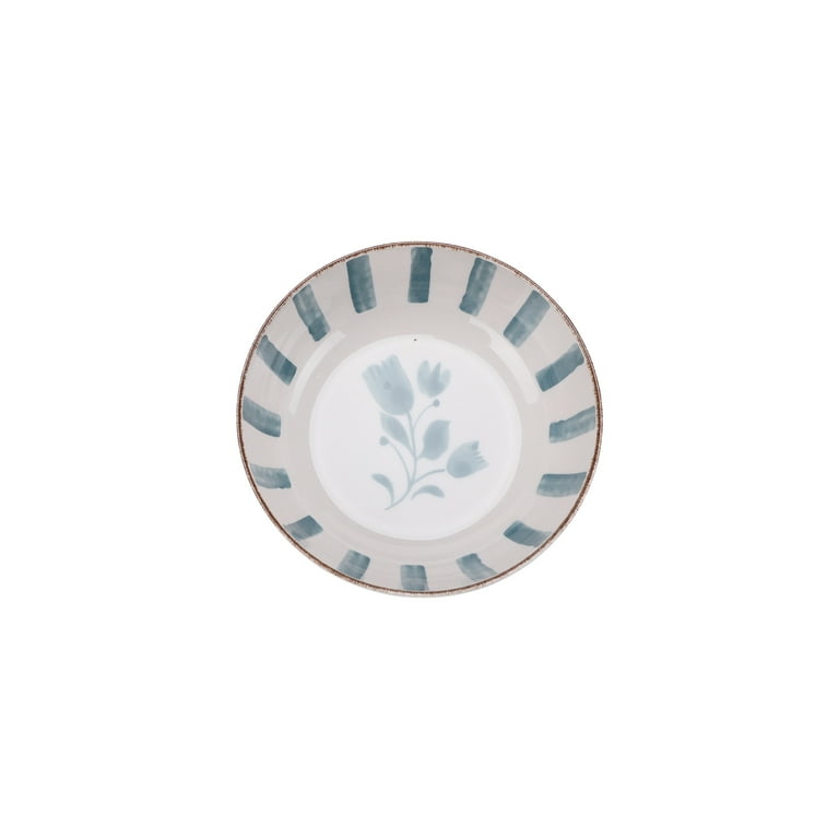 Better Homes & Gardens Bamboo Melamine Chip and Dip Tray, Blue