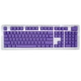 thumbnail image 2 of Latrodar 104 Keys Cap Colorful-Backlit Gaming Keycap Replacement Mechanical Keyboard Sturdy Purple 5.4x4.4 Inch Home Stuff, 2 of 2