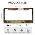 thumbnail image 3 of White Bunny With Flowers License Plate Frame 2 Pieces Happy Easter Spring Car Accessories for Women Men US Vehicles Standard 2 Holes Quality Aluminum Metal License Plate Cover, 3 of 6