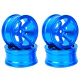 thumbnail image 3 of RC Car Wheel Rim, RC Car Wheel Hub, Compact Size 4pcs RC Model Car For 1/10 Flat Running Drift RC Car Blue, 3 of 8