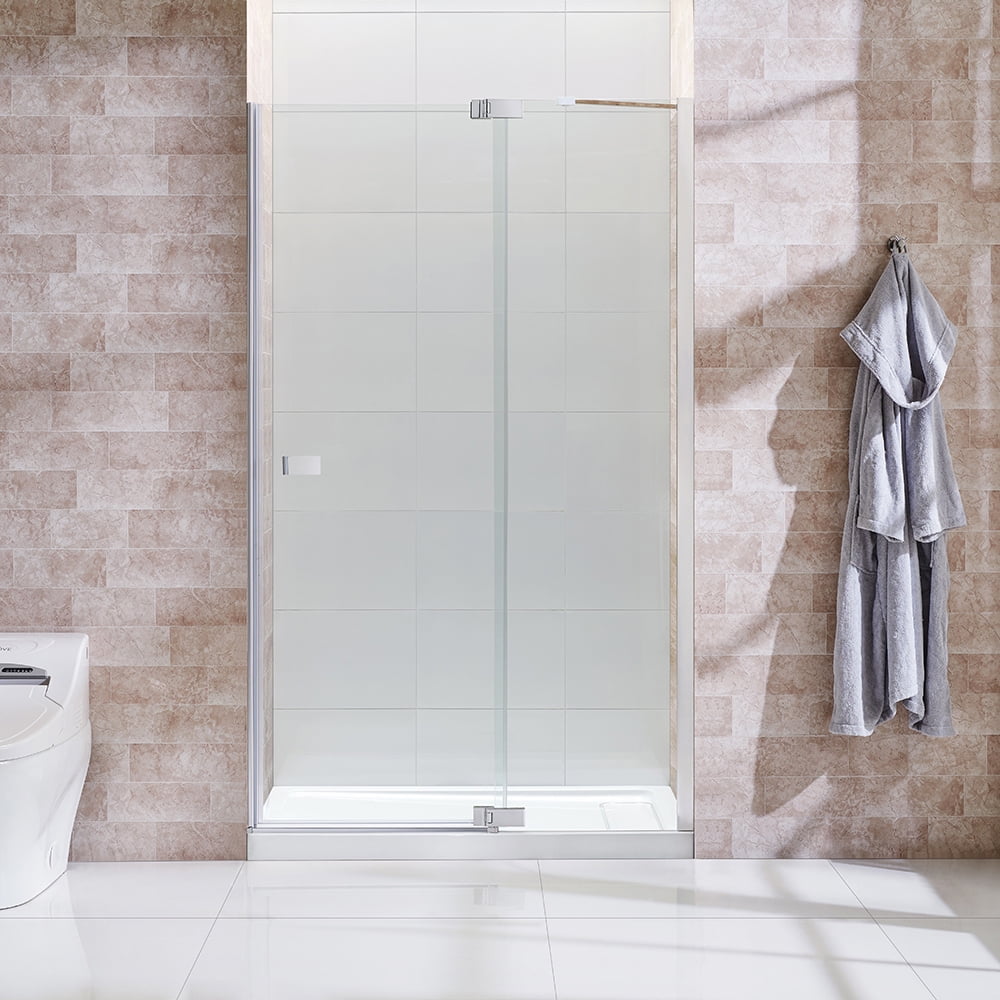 Ove Decors Harbor Shower Door, Chrome, 0.31in x 48.94in x 78.75in