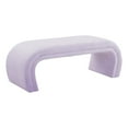 thumbnail image 1 of TOV Furniture Banc Rembourré en Velours Lavande Kenya, 1 of 6