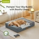thumbnail image 5 of Cama ortopédica para perros CWAWZ Jumbo para perros extra grandes, color gris, 5 of 9