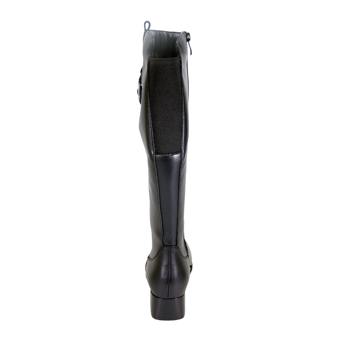 PEERAGE Carolyn Women Wide Width Wide Calf Leather Riding Boots BLACK 9