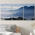 thumbnail image 3 of wall26 Canvas Print Wall Art Set Dark Blue Taiwan Mountains in Fog Wilderness Nature Photography Realism Rustic Scenic Colorful Country Ultra for Living Room, Bedroom, Office - 16"x24"x3 Pa, 3 of 5