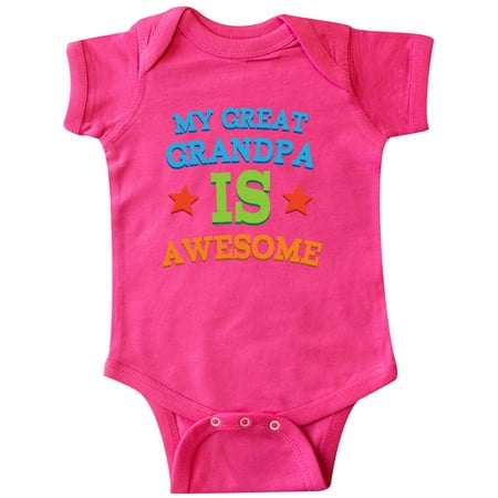 

Inktastic My Great Grandpa is Awesome Grandkid Gift Gift Baby Boy or Baby Girl Bodysuit