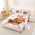 thumbnail image 2 of Erosebridal Kawaii Rodent Animal Capybara Full Size Sheets,Kawaii Bowtie Lovers Bed Sheets For Kids 4-Piece, 2 of 6