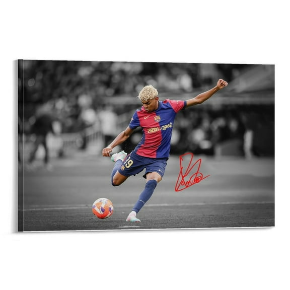 Lamine Yamal Soccer Poster Football Player Canvas Wall Art (32) Poster For Bedroom Kitchen Bathroom Living Room Office Decor