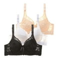 thumbnail image 1 of Pavied Minimizer Bras Bralettes for Women Feelingirl Bra High Support Bras For Women Adjustable Strap Full Coverage Up Bras Comfortable No Underwire Wireless Bras Seamless Bras Womens Bras Black 42, 1 of 8
