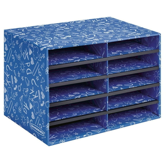 Bankers Box Classroom 10 Compartment Literature Organizer